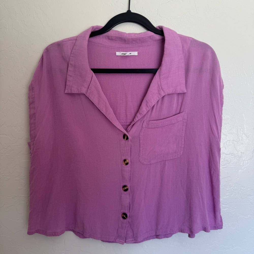 O’Neill Lavender Button-Up Women's Top